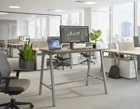 Γραφείο AlphaDesk I-Mauro-Kafe skouro