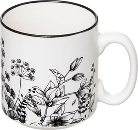 Κούπες 260ml Με Στάντ (Σετ 4τμχ) S-D White Floral 176945A