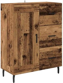 vidaXL Highboard με συρτάρι 2 pcs Παλιό Ξύλο Επεξεργασμένο ξύλο