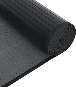 vidaXL Χαλί Ορθογώνιο Μαύρο 70 x 300 εκ. Μπαμπού