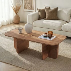 Τραπεζάκι σαλονιού Becaj Megapap χρώμα atlantic pine 120x60x41,4εκ.