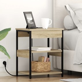vidaXL Κομοδίνο Sonoma Δρυς 41 x 31 x 51 εκ. Επεξεργασμένο ξύλο
