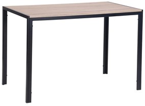 Τραπέζι  Gabo ΕΜ827 Sonoma/Βαφή Μαύρη 120x70cm Μέταλλο,Ξύλο