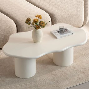 Τραπέζι Σαλονιού (120x70x45) Spitishop Nubia Cream