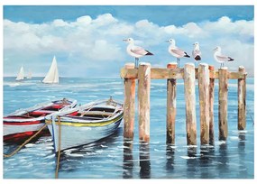 Πίνακας σε καμβά Port I Inart 100x3x70εκ