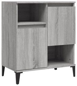vidaXL Ντουλάπι 2 τεμ. Γκρι Sonoma 60x35x70 εκ. από Επεξεργασμένο Ξύλο