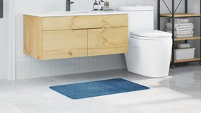 vidaXL Πατάκι Μπάνιου Ορθογώνιο Μπλε 60x90 εκ Πολυπροπυλένιο Αντιολισθητικό