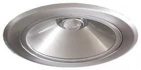 Χωνευτό Σποτ Φωτιστικό Ψευδοροφής Downlight LED 34W 3000Κ Φ23,5cm Subra235-gs Interlight-19238-Ασημί 19238