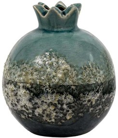 Διακοσμητικό Επιτραπέζιο Ρόδι 091-224-013 13x15cm Multi-Grey Κεραμικό