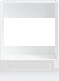 vidaXL Ντουλάπι φούρνου Porto Γυαλ. Λευκό Επεξεργασμένο ξύλο