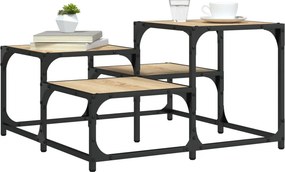 vidaXL Τραπεζάκι Σαλονιού Sonoma Δρυς 68 x 68 x 40 εκ. Επεξεργ. Ξύλο