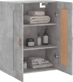 vidaXL Ντουλάπι Επιτοίχιο Γκρι Σκυροδεμ. 69,5x34x90 εκ. Επεξεργ. Ξύλο