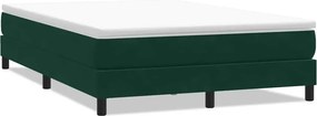 vidaXL Box Spring Κρεβάτι χωρίς στρώμα Σκούρο πράσινο 140x220cm