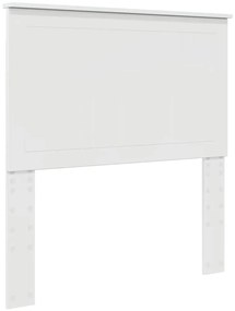 vidaXL Κεφαλάρι με κεφαλάρι Λαμπερό Λευκό 90 cm Επεξεργασμένο ξύλο