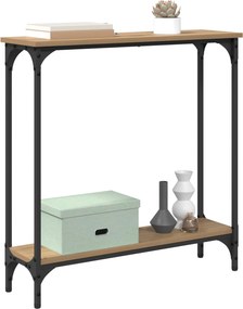vidaXL Τραπέζι κονσόλας Artisan Oak 75 x 22,5 x 75 εκ