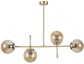 Φωτιστικό Οροφής - Ράγα Favori 941RTN1234 90x15x65cm 4xE27 40W Gold Opviq