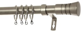 Κουρτινόξυλο Φ28mm Μονό Επεκτεινόμενο 160-300cm Με Άκρα Grace Brushed Chrome 998221