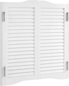 VEVOR Swinging Cafe Doors 81.3x91.4 cm Pine Wood White with Hinges &amp; Hardware