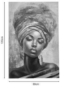 Πίνακας σε καμβά Siena I Inart 80x3x120εκ 80x3x120 εκ.