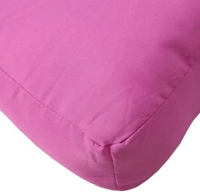Μαξιλάρια Παλέτας 3 τεμ. Ροζ από Ύφασμα Oxford - Ροζ