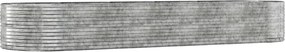 vidaXL Ζαρντινιέρα Ασημί 447x140x68 εκ. Γαλβανισμένος χάλυβας