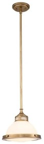 Κρεμαστό Φωτιστικό Οροφής 1xE27 Amelia Elstead Lighting-HK-AMELIA-P-S-HB-Ορείχαλκος HK-AMELIA-P-S-HB