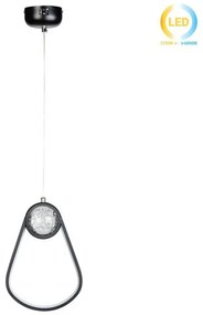 Κρεμαστό Φωτιστικό Οροφής LED 32W 20Χ7Χ30 εκ. μαύρο με γυάλινη μπάλα - GLOBOBOX 581494-581494-Μαύρο 581494
