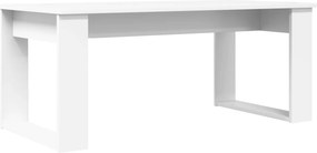 vidaXL Σετ Τραπεζιού Για Καφέ 2 pcs Λευκό Επεξεργασμένο ξύλο