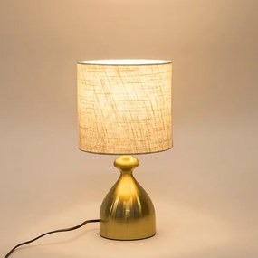Estheti Επιτραπέζιο Φωτιστικό - Πορτατίφ 20xY37.5cm Εκρού - Χρυσαφί 757-10082