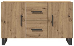 vidaXL Σκευοθήκη Δρυς τεχνίτης 100x36x60 cm Κατασκευασμένο ξύλο