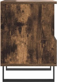 vidaXL Κομοδίνα 2 τεμ. Καπνιστή Δρυς 40 x 35 x 50 εκ. Επεξεργ. Ξύλο