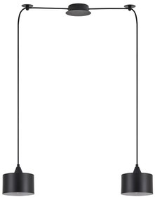 Φωτιστικό Οροφής Κρεμαστό Adept 77-9036 50x14x300 E27 60W Black Homelighting Μέταλλο
