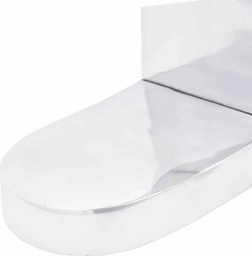 vidaXL Βιβλιοστάτες 2 pcs Ασημί 17 x 15 x 27 εκ. Αλουμίνιο
