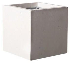 Supergreens Γλάστρα Πήλινη Τετράγωνη Rocky Γκρι Ανοιχτό S 23x23x23 εκ. - A-5050-8 - A-5050-8