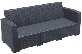 Monaco/ST-D3 Dark Grey* Sofa  metax-01-00-0699 διάστ.79.0000 x 198.0000 x 79.0000