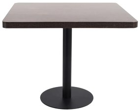 VidaXL Τραπέζι Bistro Σκούρο Καφέ 80 x 80 εκ. από MDF