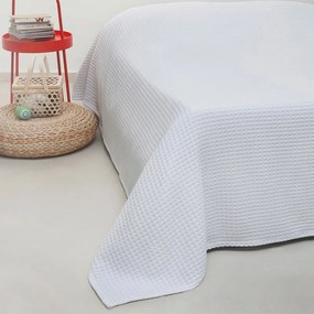 Κουβέρτα Πικέ (230x240) Hotel Λευκή 100% Βαμβάκι
