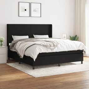 ΚΡΕΒΑΤΙ BOXSPRING ΜΕ ΣΤΡΩΜΑ ΜΑΥΡΟ 180X200 ΕΚ. ΥΦΑΣΜΑΤΙΝΟ 3131291