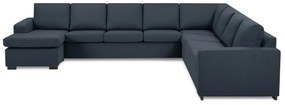 Γωνιακός Καναπές Scandinavian Choice C137, Μπλε, 344x285x80cm, Πόδια: Ξύλο | Epipla1.gr