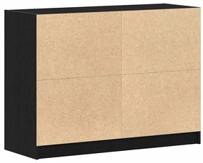 vidaXL Πλαϊνό γραφείο Μαύρη δρυς 102 x 37 x 75.5 εκ.