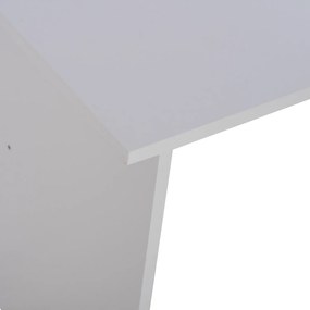 Γραφείο Μελαμίνης Ensley Με 3 Συρτάρια Λευκό 120x60x76 Εκ.
