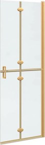 vidaXL Τοίχος Walk-In Ντους Χρυσό 70 x 6,5 x 190 εκ.
