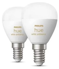 Έξυπνη Λάμπα Led 2xE14 5,1W Luster Hue WA Σετ 929003573702 Philips 929003573702