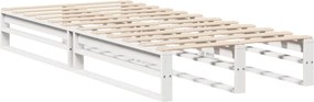 vidaXL Σκελετός Κρεβ. Χωρίς Στρώμα Λευκό 90x190 εκ Μασίφ Πεύκο