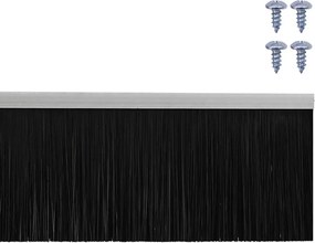 vidaXL Σφραγίδες πόρτας με βούρτσες που προσαρτώνται 2 pcs Ασημί