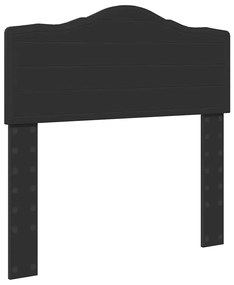 vidaXL Κεφαλάρι Μαύρη Οξυά 75 cm Επεξεργασμένο ξύλο