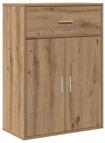 vidaXL Πλαϊνό γραφείο artisan δρυς 79 x 38 x 80 εκ. Επεξεργασμένο ξύλο