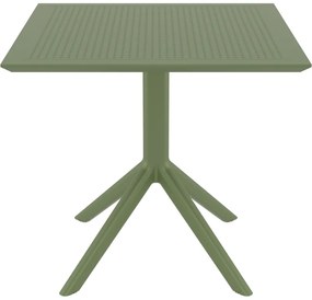 SKY OLIVE GREEN 80X80X74εκ. ΤΡΑΠΕΖΙ  ΠΟΛ/ΝΙΟΥ