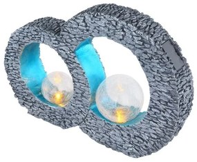 Ηλιακό Επιδαπέδιο Φωτιστικό 2xLED 0,06W Γκρι ΙΡ44 36522 Globo Lighting-36522-Γκρι 36522