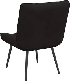 vidaXL Καρέκλα χαλάρωσης Μαύρη 64x74x84 cm Βελούδο